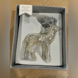 Two’s Company White Reindeer Ornament